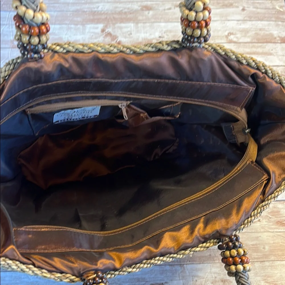 Sun-N-Sand Woven Straw Tote Bag - Multicolor